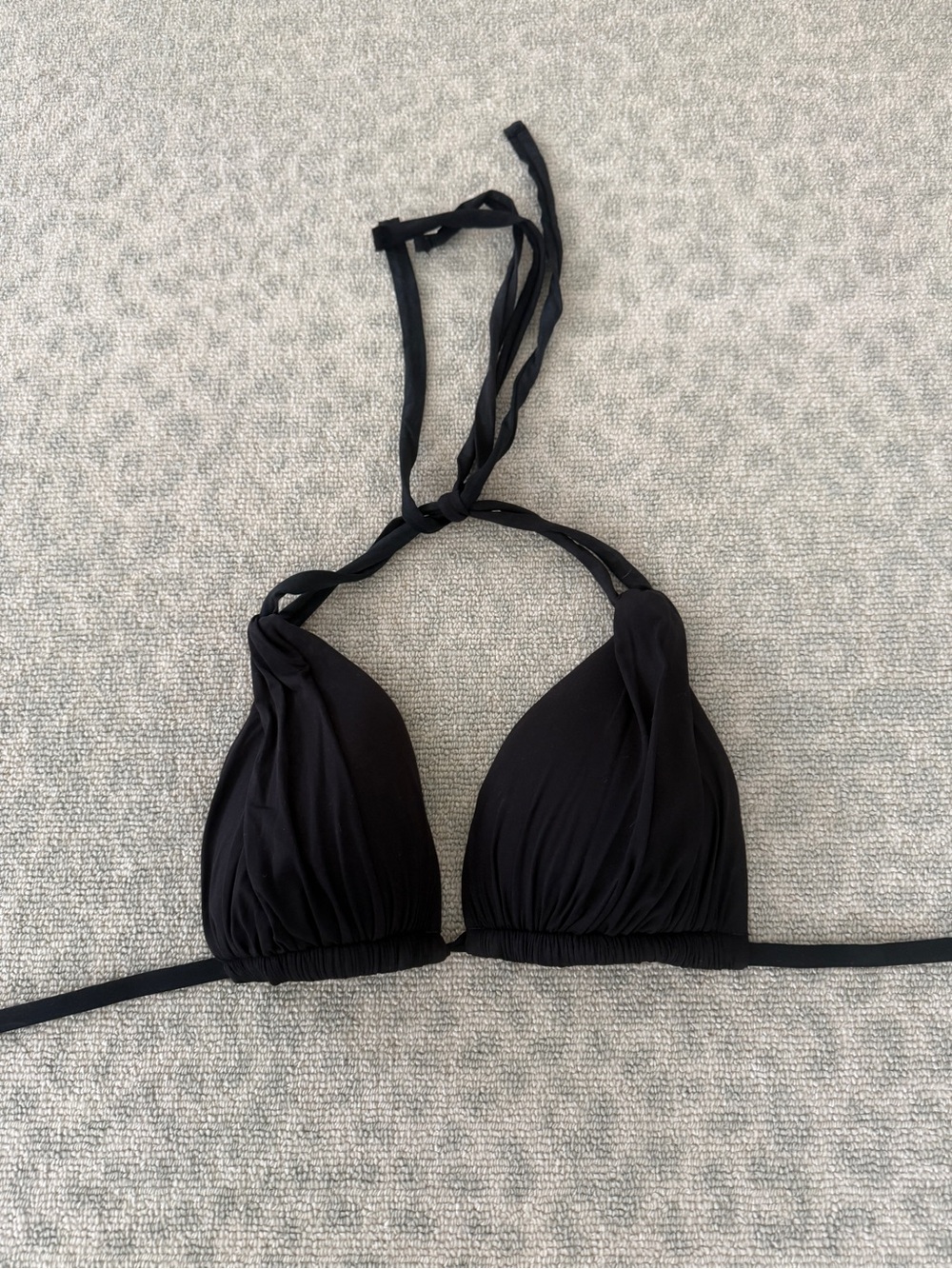 La Blanca Black Halter Bikini Top